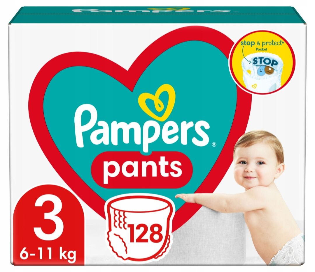 Pampers pants 3 karton 128 szt Nowe