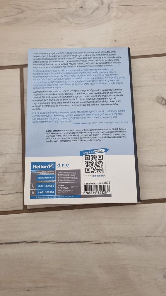 Książka Oprogramowanie szyte na miarę Michał Bartyzel