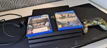 Playstation 4 pro + pad + 2gry
