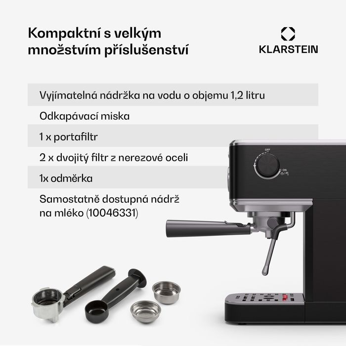 Кофеварка рожковая  SteelPresso Slim 1350W 20bar(Hiмеччина)