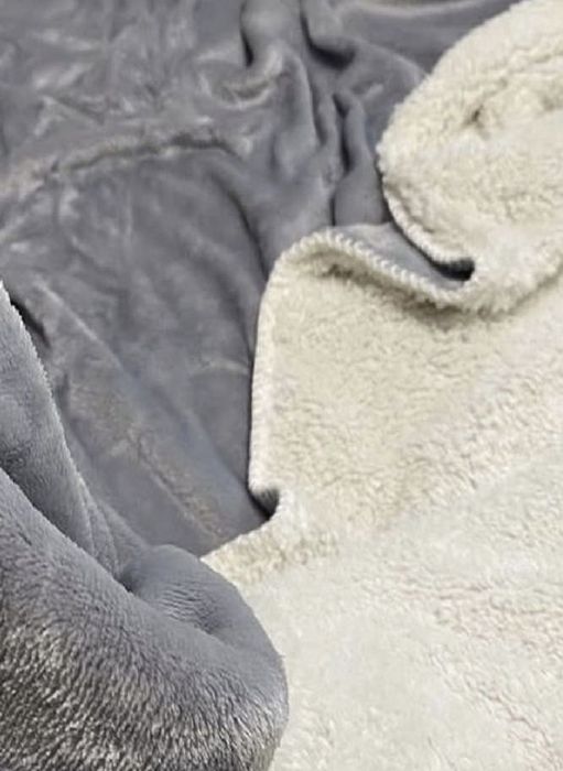 Теплий плед-покривало на овчині, розмір євро