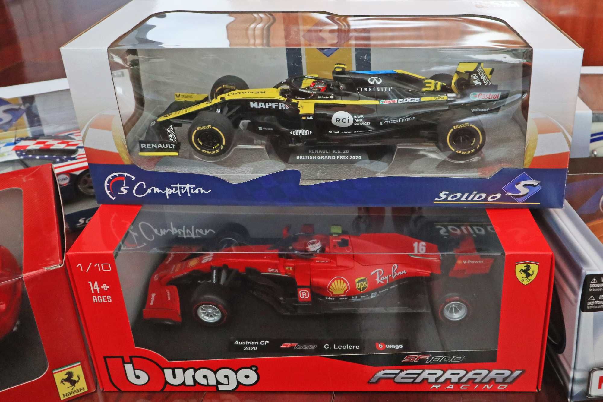 Miniaturas Muscle Cars, F1 e Le Mans 1/18 Hotwheels / Bburago / Solido