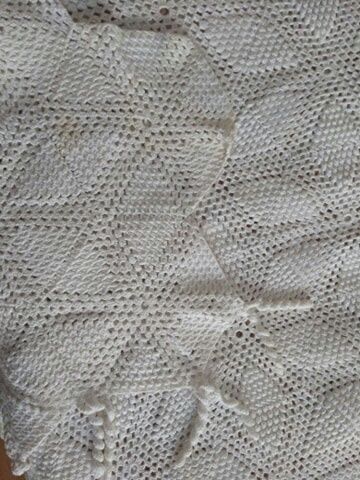 Colcha em croché de algodão