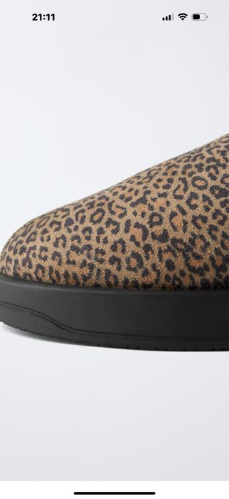 Леопардові угги фірми Zara 37 розмір