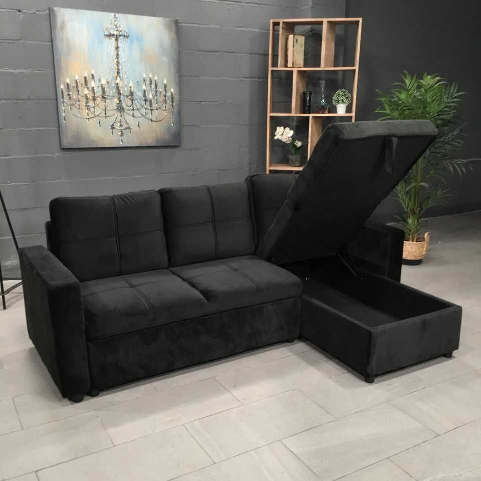 Sofá novo com cama de casal + baú - envio grátis
