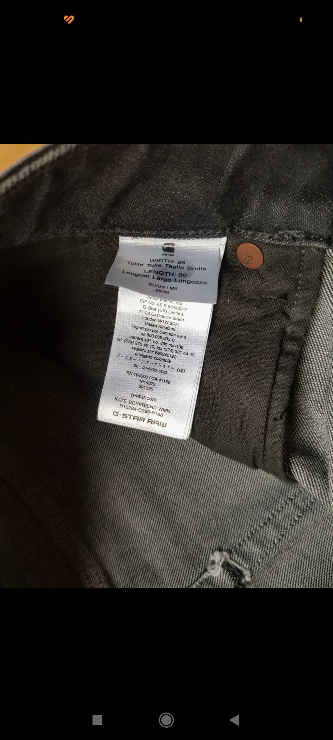 Damskie jeansy G-Star Kate Boyfriend rozmiar W28 L30
