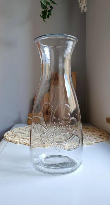 Wazon szklany, naczynie do soków i do dekoracji