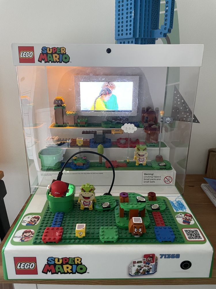 Zabawka imteraktywna klocki lego SUPER MARIO gra z tabletem 230V