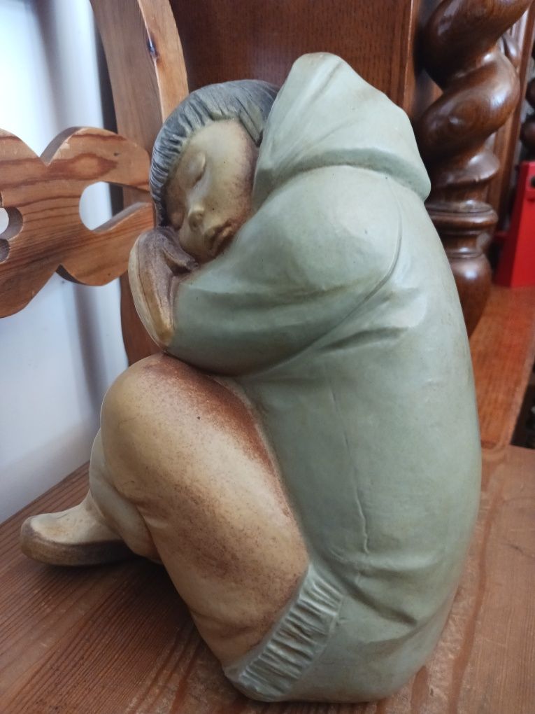 Eskimoska Lladro duża figura porcelana