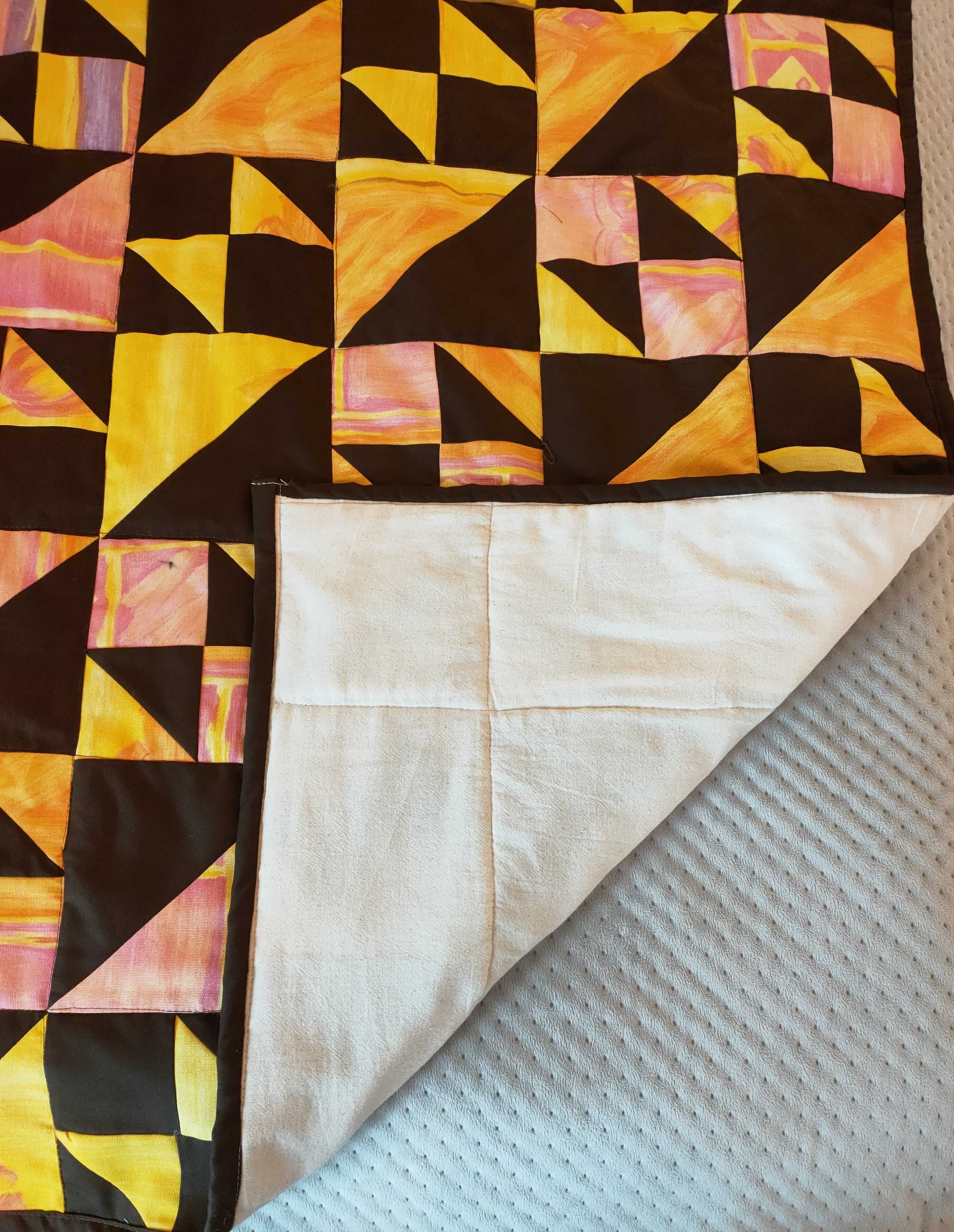 Uwaga! WYPRZEDAŻ! Piękna narzuta na łóżko Patchwork (rękodzieło)