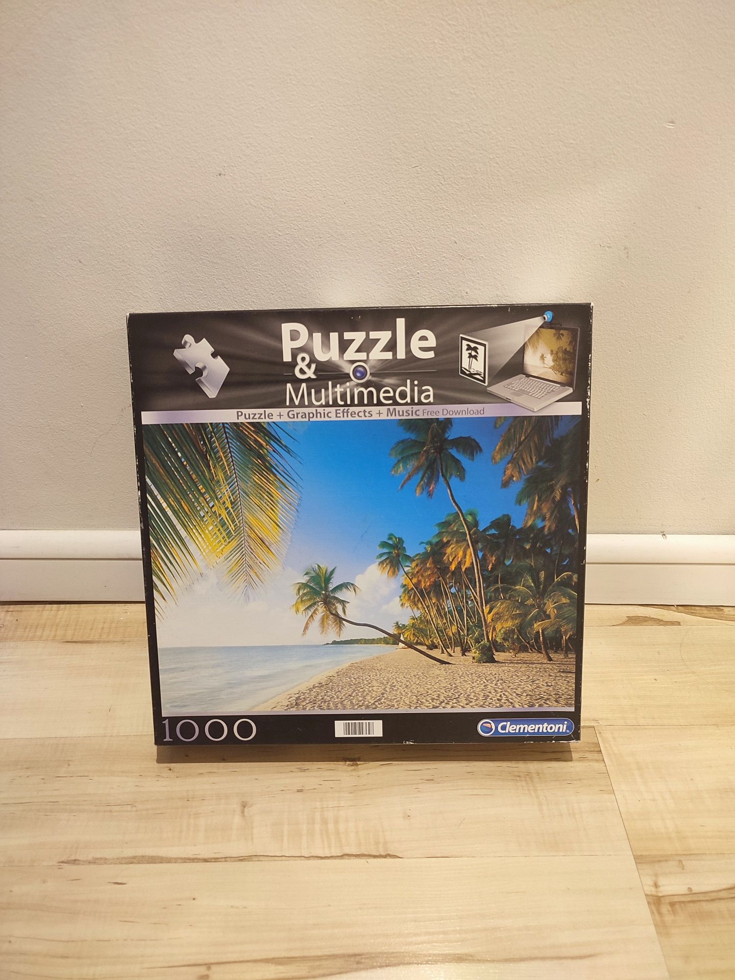 Puzzle 1000 elementów plaża widoki palmy Clementoni