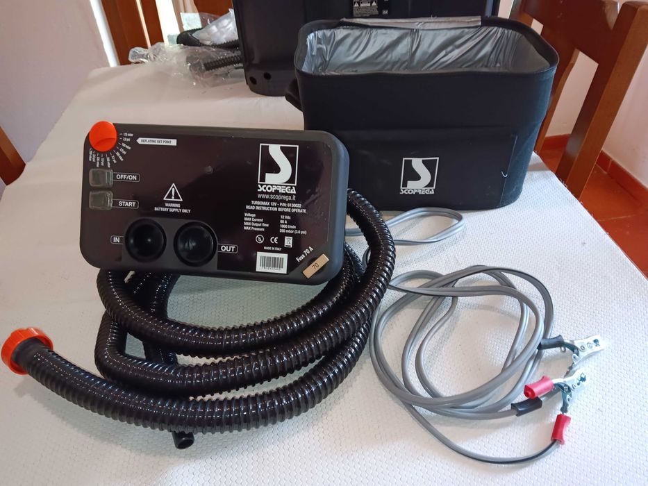 Bomba elétrica 12V  insuflar/desinflar