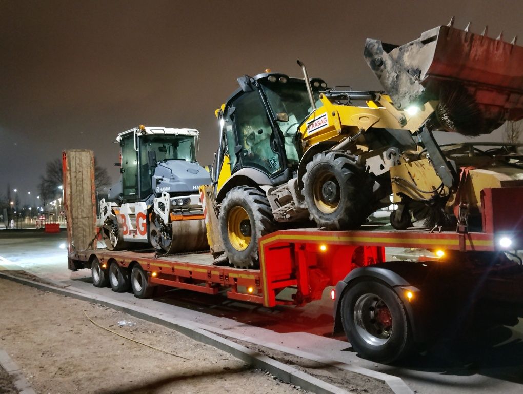 Transport maszyn rolniczych i budowlanych i pomoc drogowa