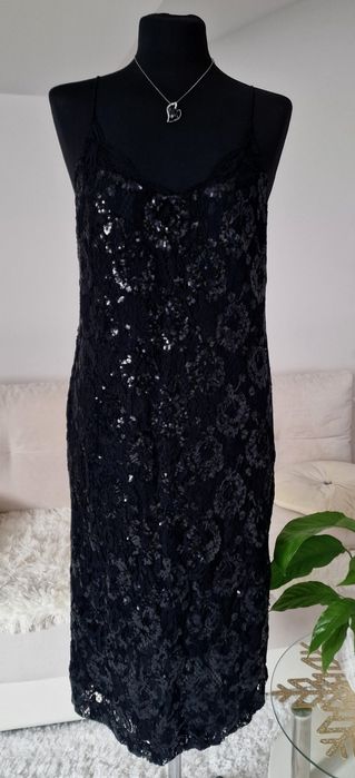 Sukienka cekinowa, midi"H&M".