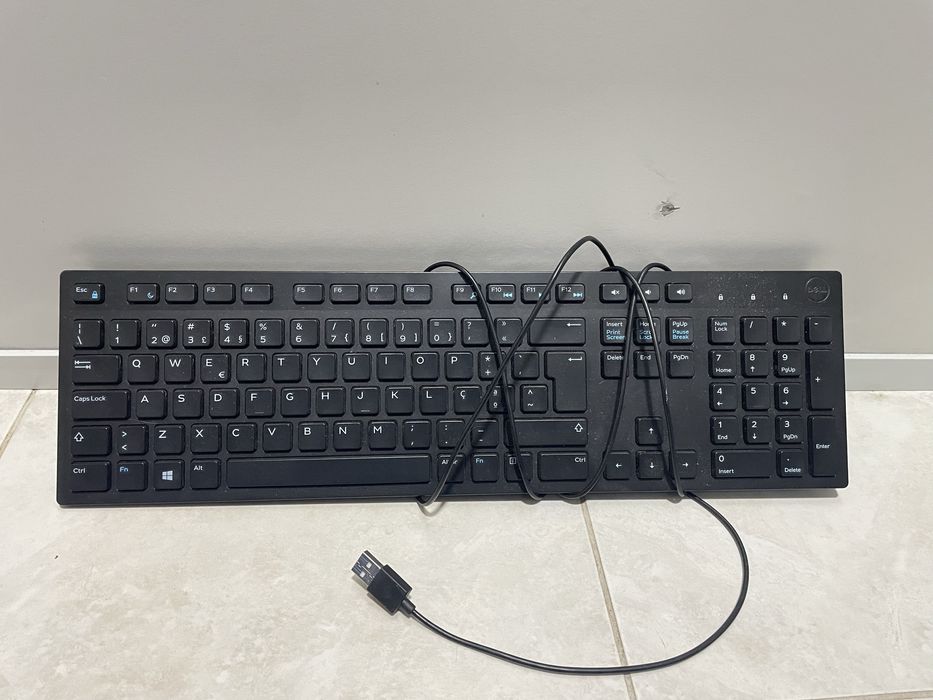 Teclado de fio dell, e compac