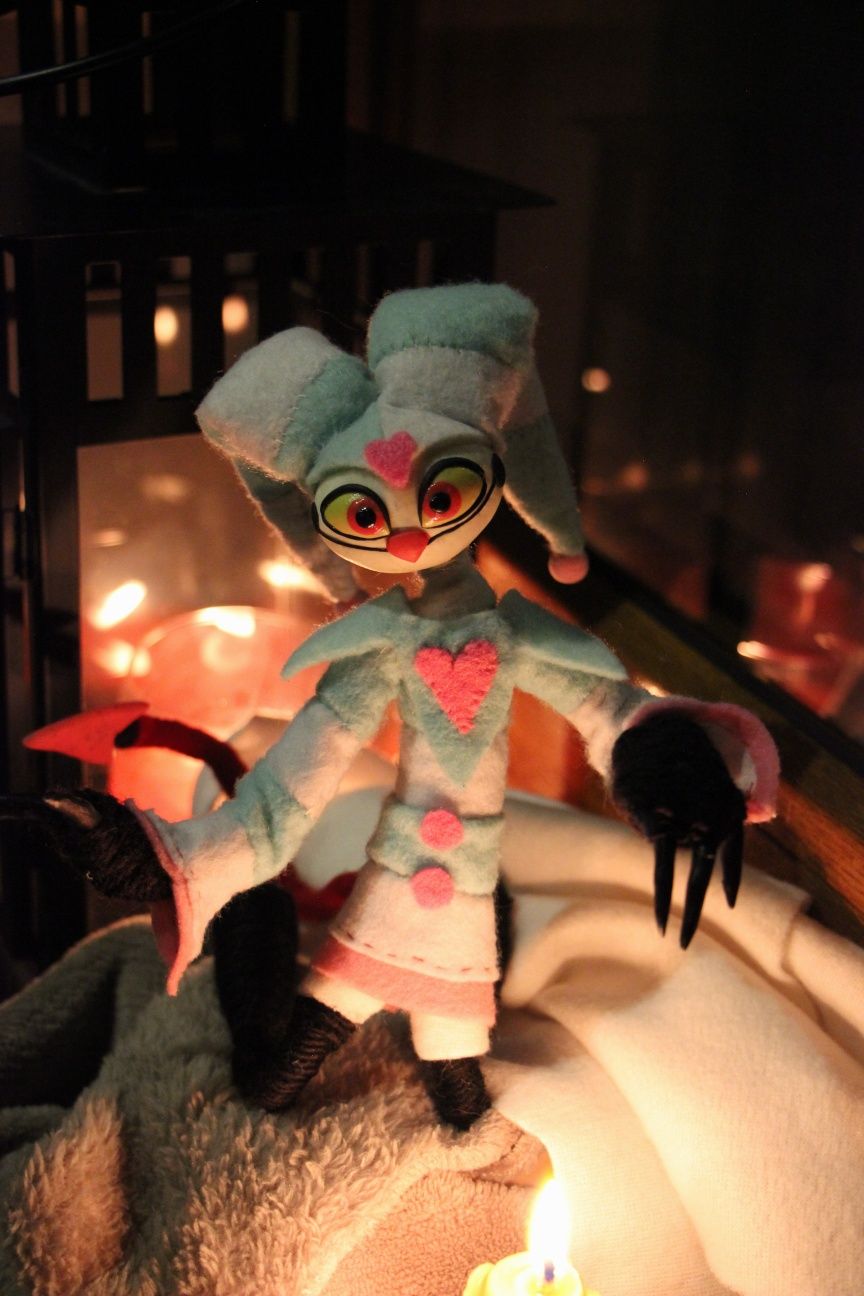 Fizzarolli Helluva Boss figurka handmade artdoll