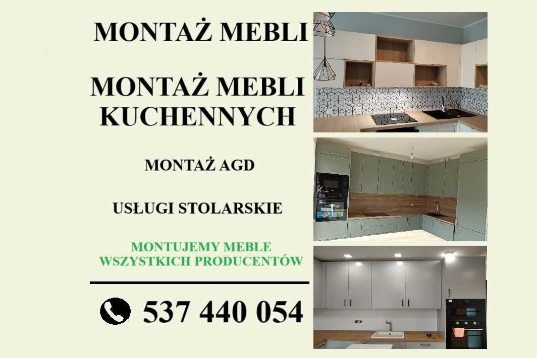 Składanie mebli - skręcanie mebli - montaż mebli kuchennych IKEA itp.