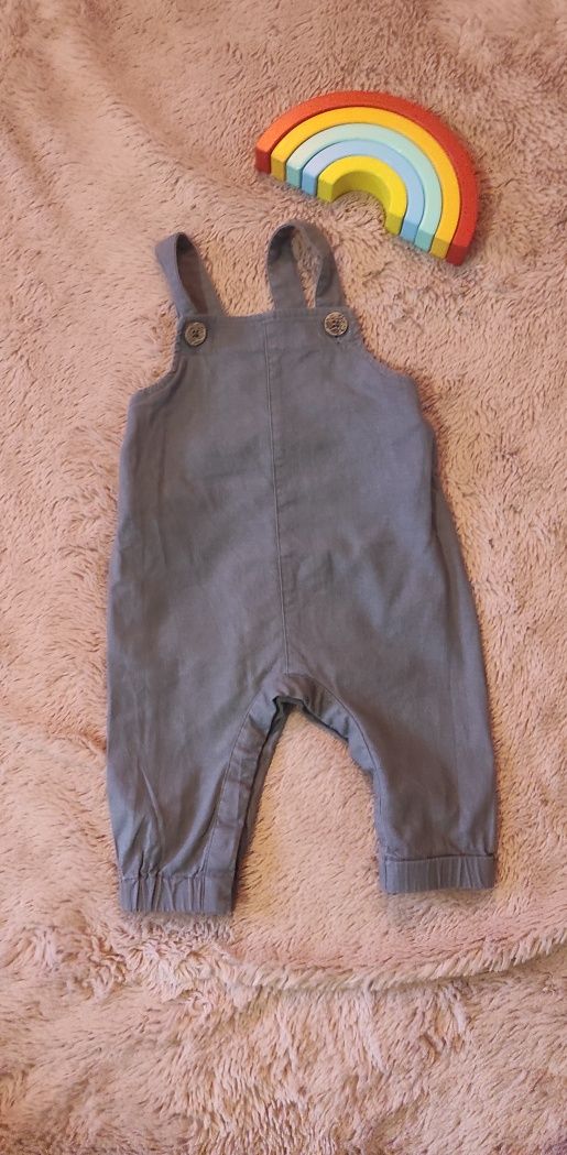 Lniano wiskozowe ogrodniczki. Lil'Atelier rozmiar 62