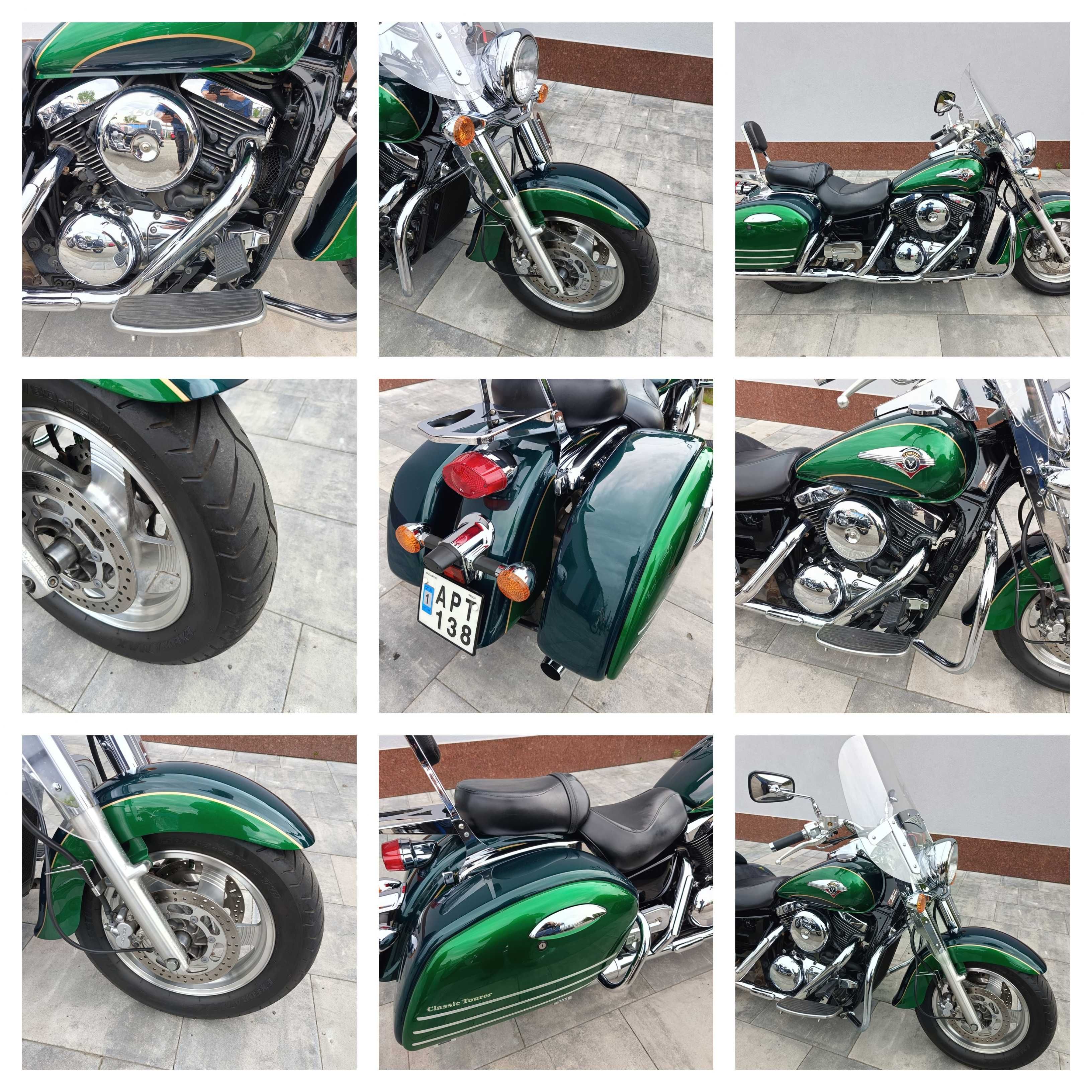 Kawasaki VN 1500 Classic Tourer, 1998 r. ubrana! Transport, raty!