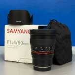 Samyang 50mm f/1.4 AS UMC (Fujifilm) - NOVA - 3 ANOS DE GARANTIA