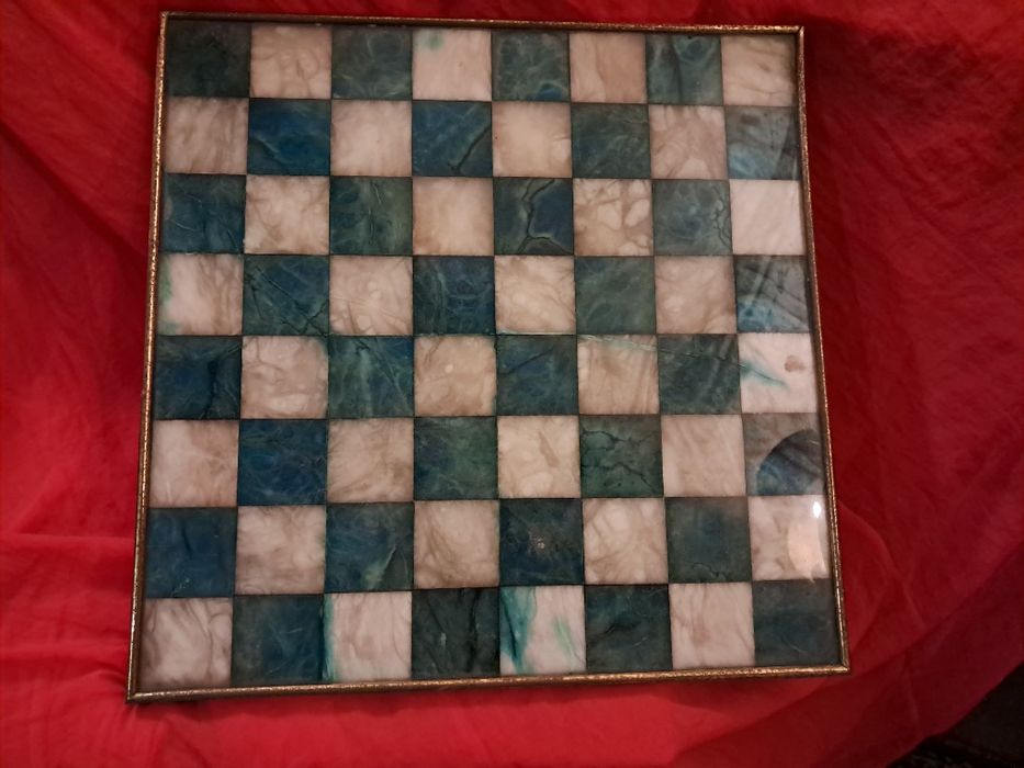 Tabuleiro de xadrez mármore