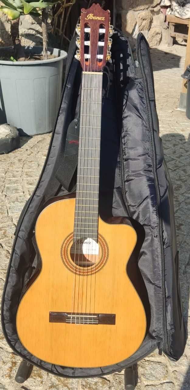 Ibanez classic guitar amplified