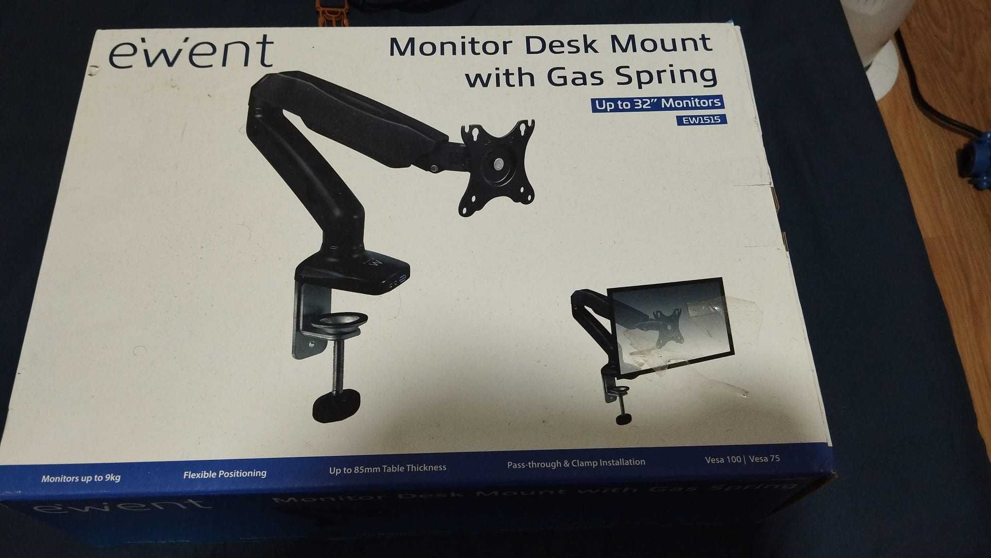 Suporte de Monitor com Pistão a Gás — Para Monitores e TVs de até 32”