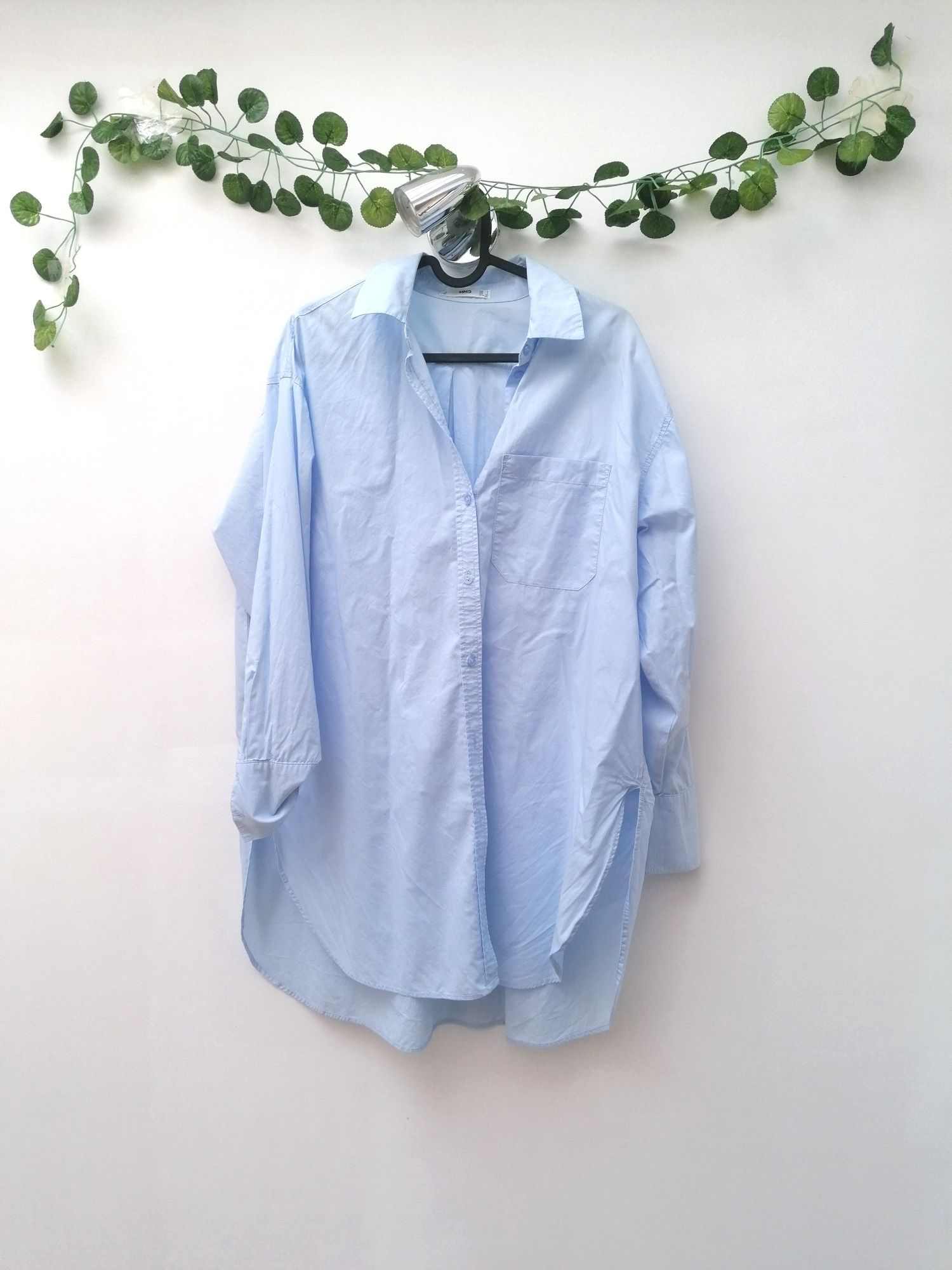 Camisa Azul Clara Comprida