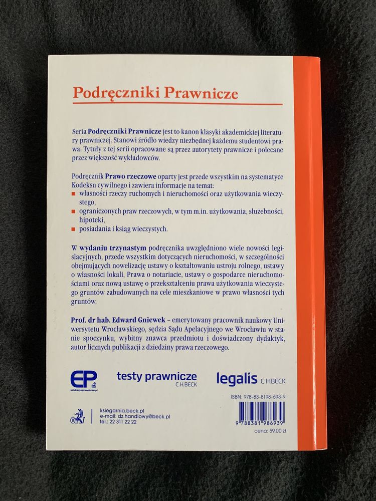 Prawo rzeczowe Edward Gniewek