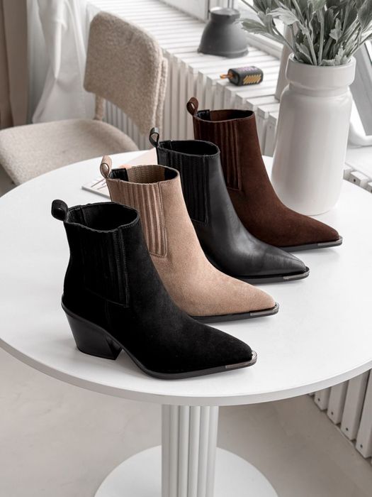 Козаки ковбойки натуральна замша | шкіра