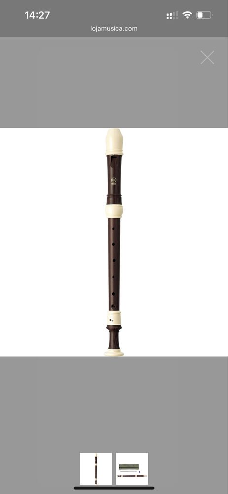 Flauta Contralto Yamaha YRA-312 BIII