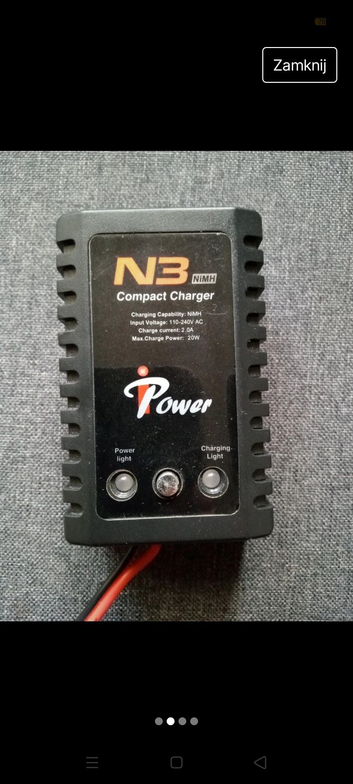 iPower Ładowarka N3 Do Akumulatorów Nimh/Nicd
