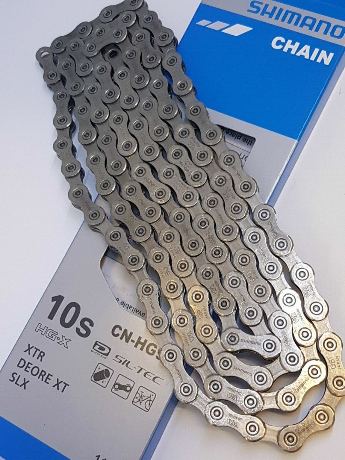 Цепь SHIMANO CN-HG95+ в парафине, SIL-TEC  10sp., 116 зв. !