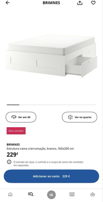 Estrutura da cama c/arrumacão