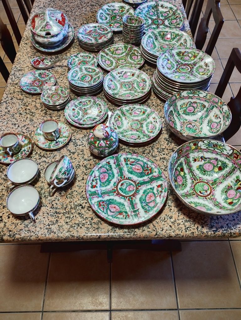 Louça porcelana Chinesa,Mandarim fabrica em Macau