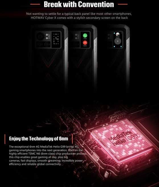 Hotwav cyber X, G99, FHD, 90Hz, 8/256Gb, 10200mA, 33W, 64Mp, NFC