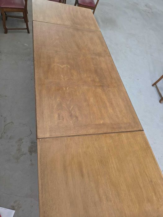 Stół solidny dębowy + 6 krzeseł