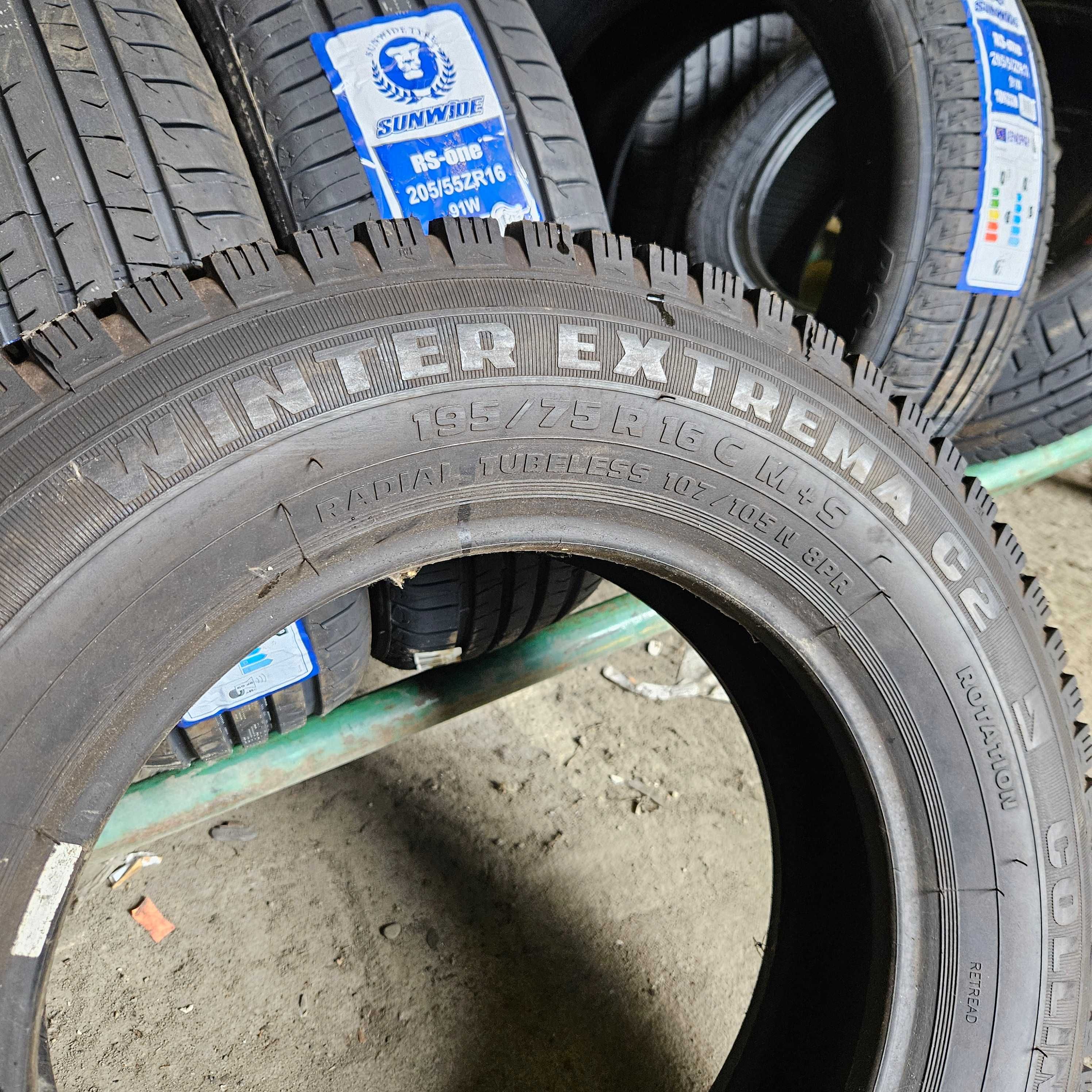Opona Collin's Winter Extrema C2  M+S 195/75R16C z 2017r nowa zima
