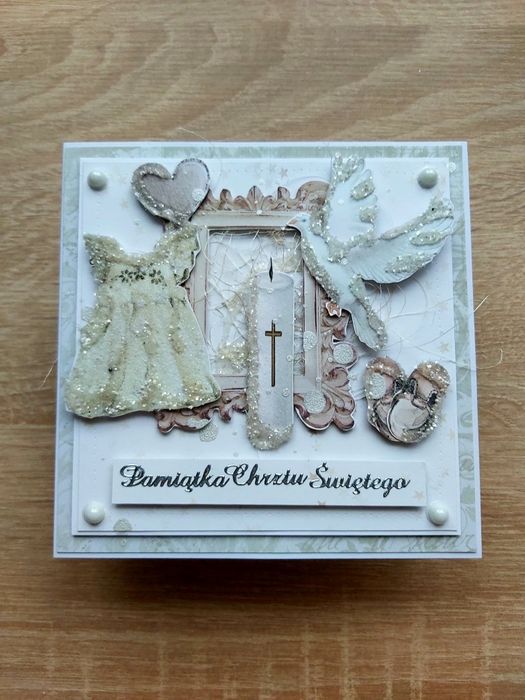 Kartka na Chrzest dziecka, dziewczynki