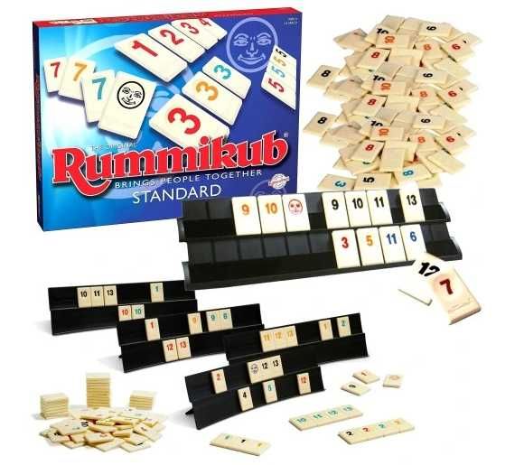 Rummikub Standard Gra liczbowa planszowa logiczna rodzinna