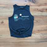 Koszulka 134 140 Destination czarny top t-shirt lato krótka wiązana