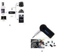 Converta as colunas ou auricular com fio num sistema de som Bluetooth