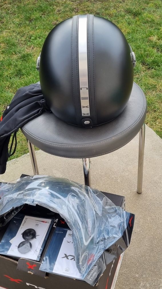 Kask otwarty Nexx X.70 Groovy Czarny XXL 63-64 cm chopper, cruiser.