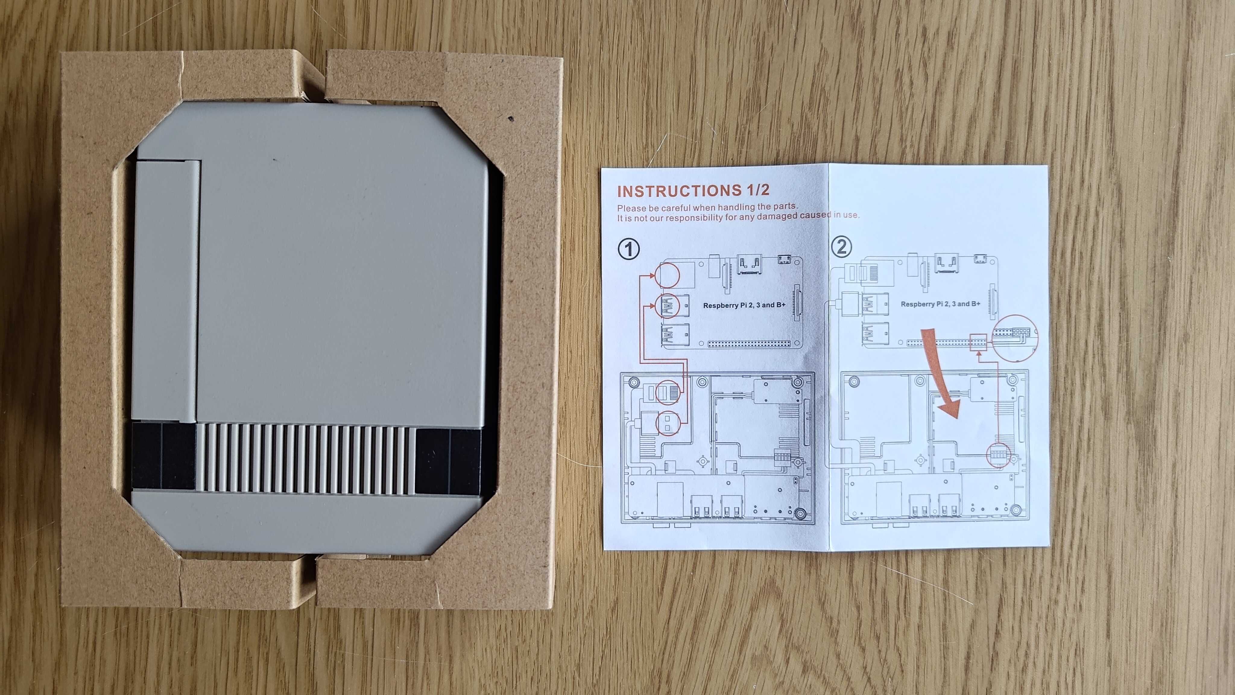 Rasberry Pi2/3 obudowa retro Nintendo NES + pady
