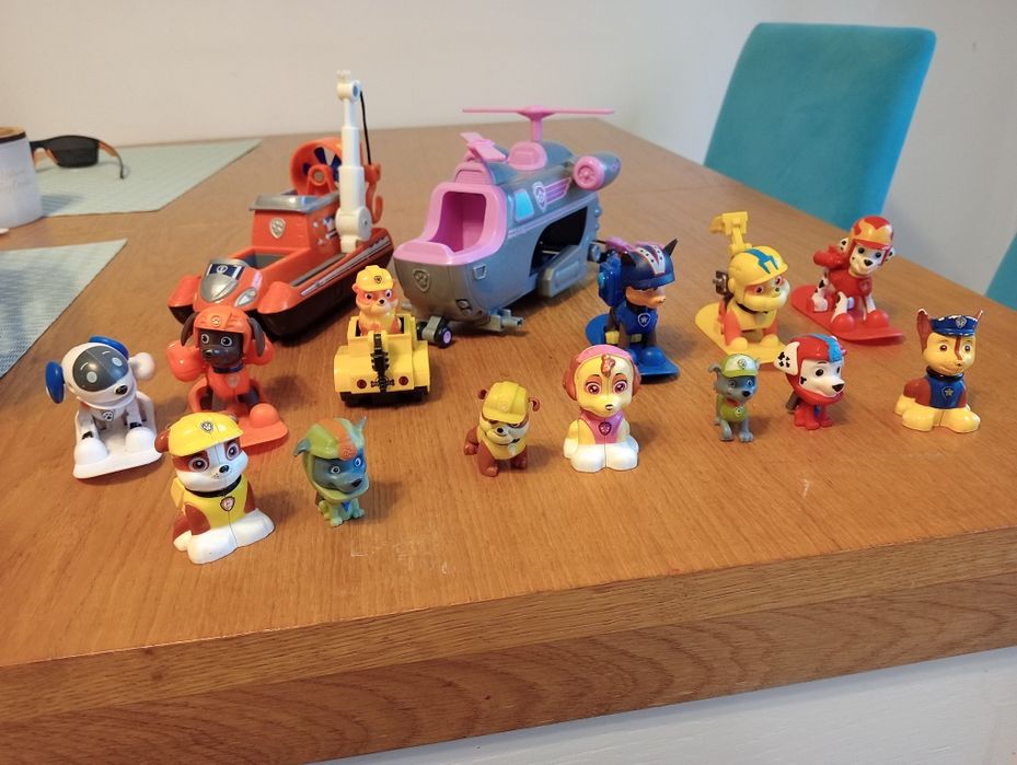 Mega zestaw psi patrol figurki i pojazdy