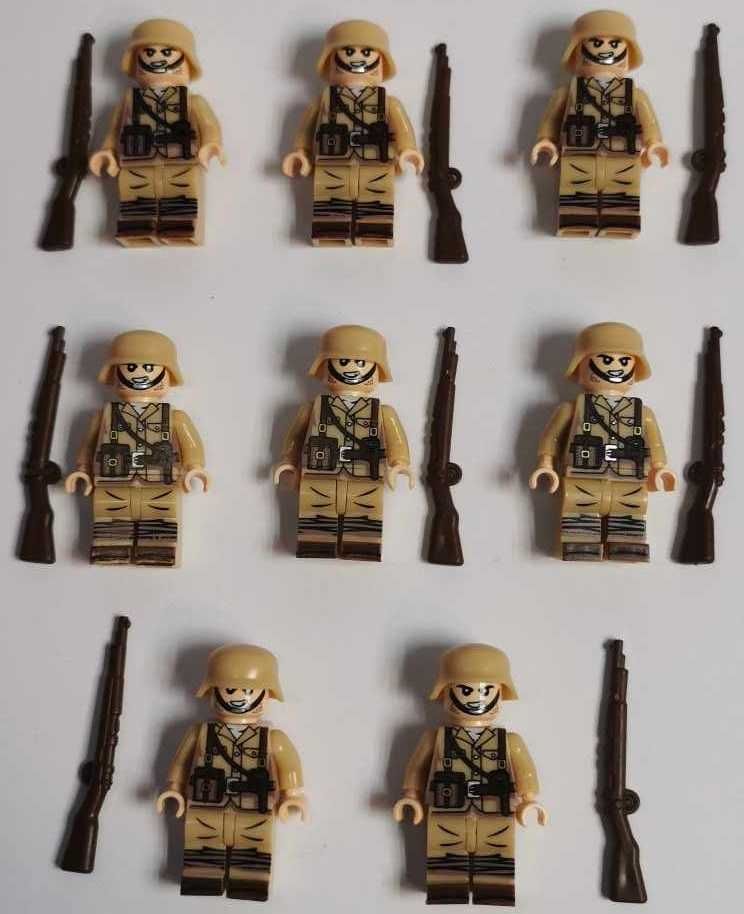 Mini Armia Klocki WW2 Army Wehrmacht Niemcy Żołnierzyki Afrika Korps