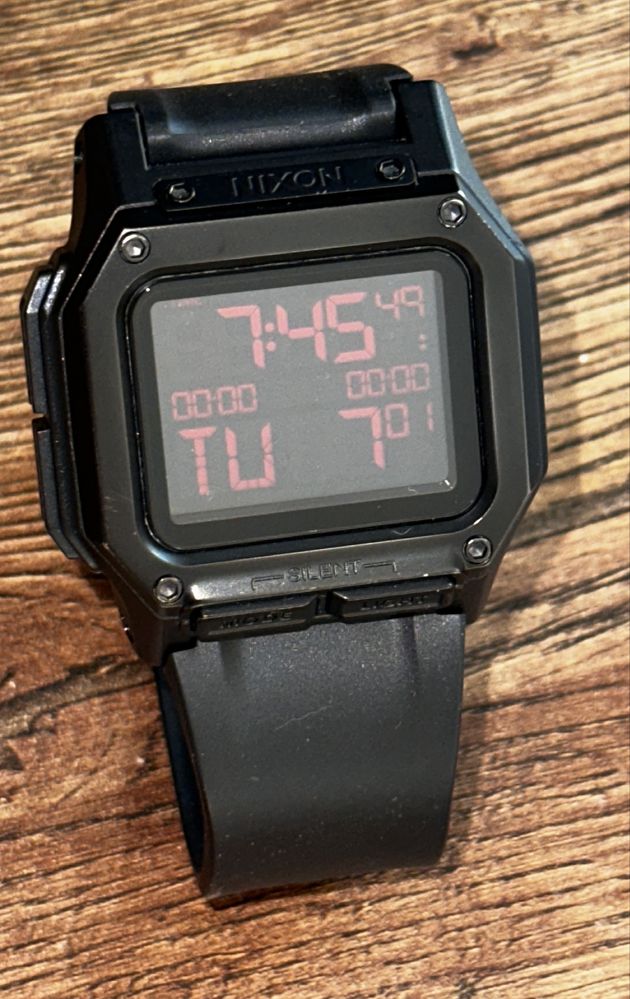 Nixon Regulus zegarek Męski cyfrowy moduł LCD