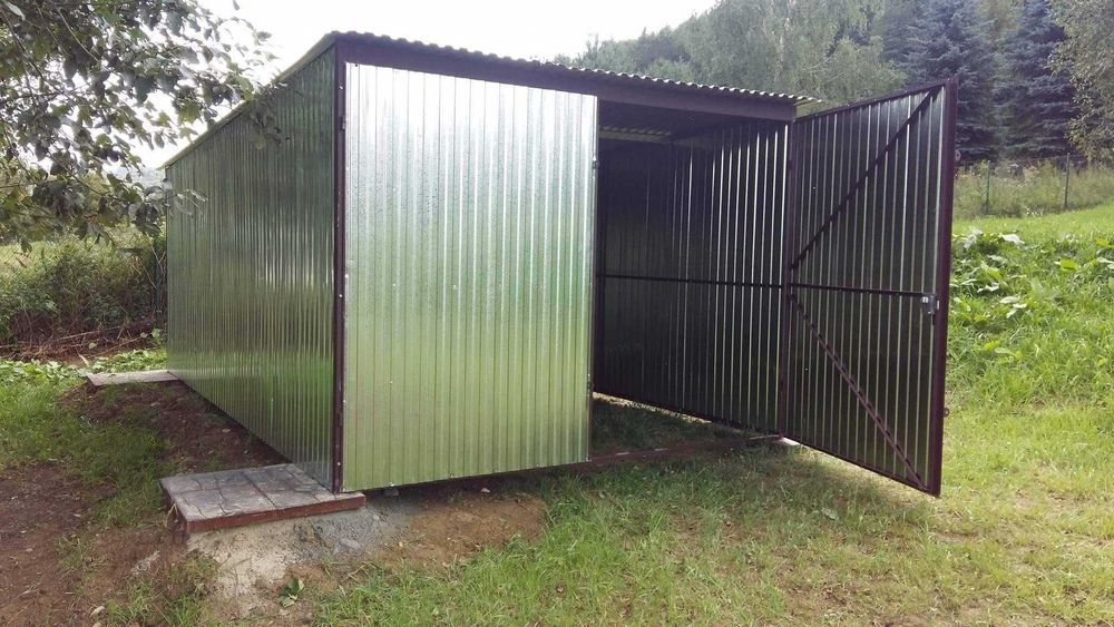 Blaszak Garaż blaszany Magazyn Wiata 3x5 Garaż blaszak 6x5 2X3 4X5 4X6