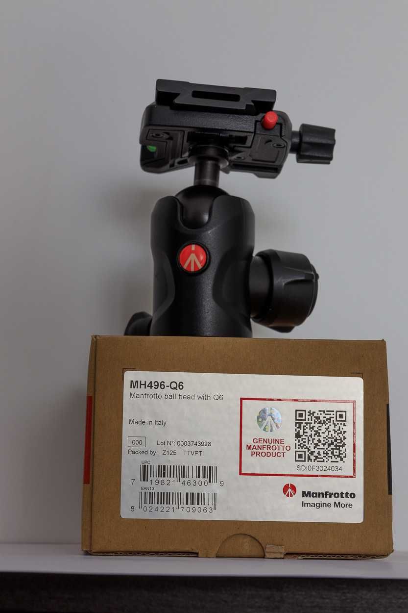 Cabeça de rótula Manfrotto MH496-Q6