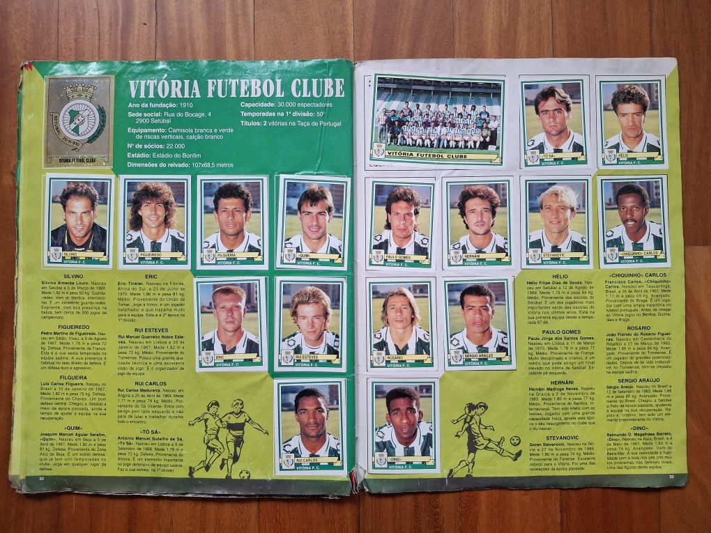 Caderneta 1994 e 1995